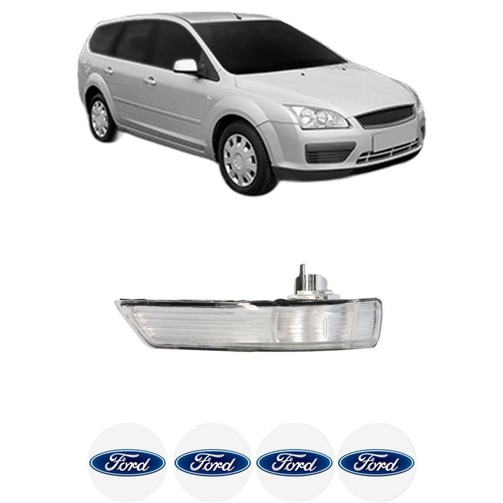 Indicator oglinda Fata Stanga FORD FOCUS II Estate Van din 2004-2011, Auto, Blic, 4 Stickere auto cu FORD