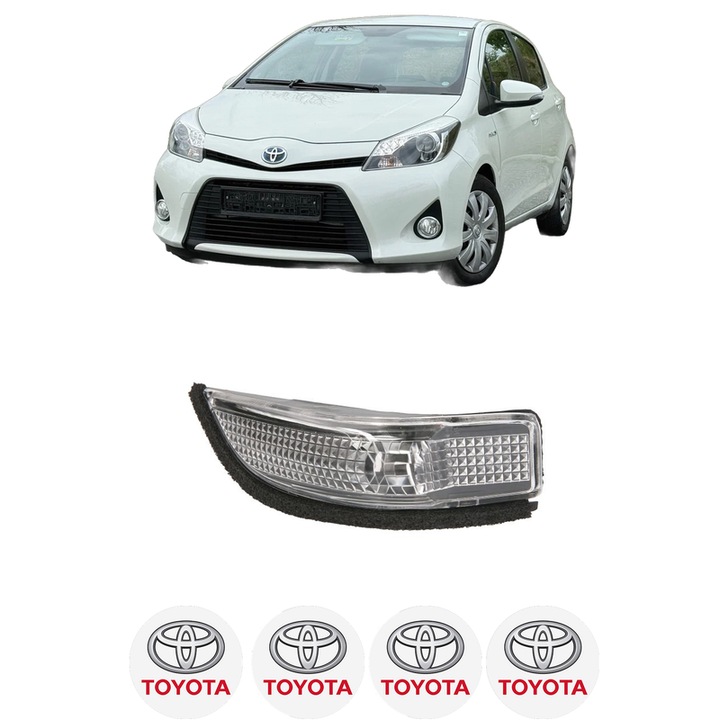 Indicator oglinda Partea Stanga TOYOTA YARIS (_P15_) din 2016, Auto, Blic, 4 Stickere auto cu TOYOTA