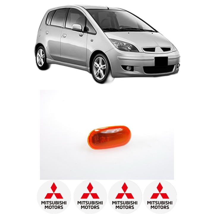 Semnalizator Partea Dreapta / Stanga MITSUBISHI COLT VI (Z3_A, Z2_A) din 2004-2012, Auto, Depo, 4 Stickere auto cu MITSUBISHI