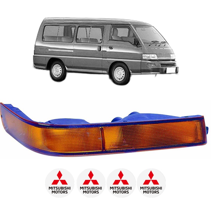 Semnalizator Fata Dreapta MITSUBISHI L 300 III Bus (P0_W, P1_W, P2_W, P3_W) din 1986-2004, Auto, Depo, 4 Stickere auto cu MITSUBISHI