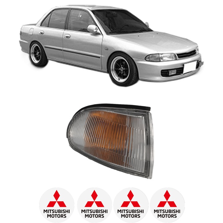 Semnalizator Fata Dreapta MITSUBISHI LANCER V (CB_A, CD_A, CE_A) din 1991-1996, Auto, Depo, 4 Stickere auto cu MITSUBISHI