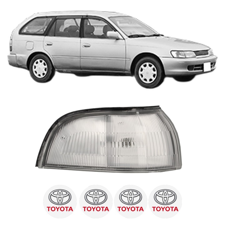 Semnalizator Fata Dreapta TOYOTA COROLLA Estate (_E10_) din 1992-1997, Auto, Depo, 4 Stickere auto cu TOYOTA