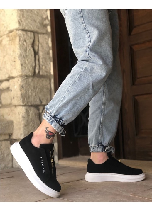 Férfi cipők, Ökológiai bőr, Base, 331173, Fekete, 40