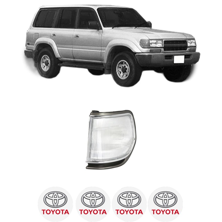 Semnalizator 0 Stanga TOYOTA LAND CRUISER 80 (_J8_) din 1990-1997, Auto, Depo, 4 Stickere auto cu TOYOTA