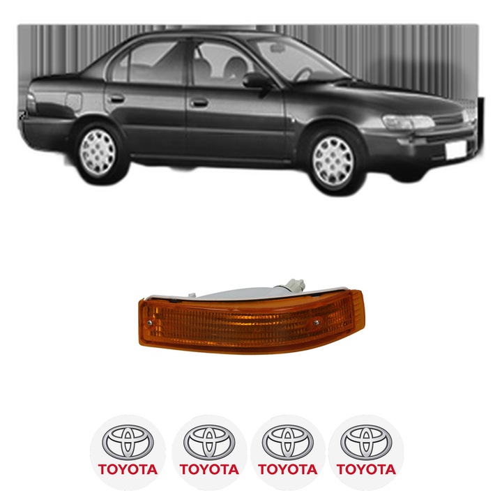 Semnalizator Fata Dreapta TOYOTA COROLLA (_E9_) din 1987-1993, Auto, Depo, 4 Stickere auto cu TOYOTA