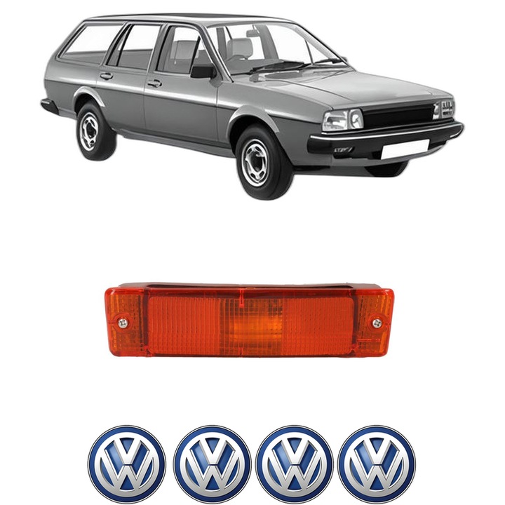 Semnalizator Fata Stanga Volkswagen PASSAT B2 Variant (33B) din 1980-1988, Auto, Depo, 4 Stickere auto cu Volkswagen
