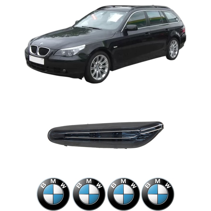 Semnalizator Partea Dreapta BMW Seria 5 Touring (E61) din 2004-2010, Auto, Blic, 4 Stickere auto cu BMW Seria