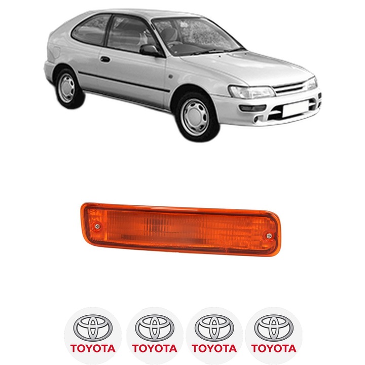 Semnalizator Fata Dreapta TOYOTA COROLLA Compact (_E10_) din 1992-1997, Auto, Depo, 4 Stickere auto cu TOYOTA