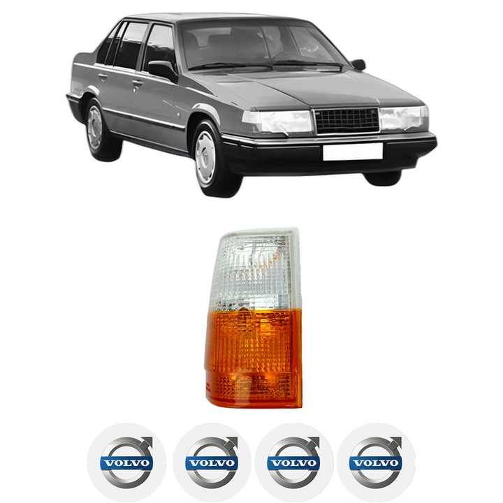 Semnalizator Fata Dreapta VOLVO 940 (944) din 1990-1995, Auto, Depo, 4 Stickere auto cu VOLVO