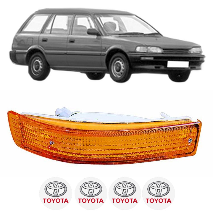 Semnalizator Fata Stanga TOYOTA COROLLA Station Wagon (_E9_) din 1987-1995, Auto, Depo, 4 Stickere auto cu TOYOTA
