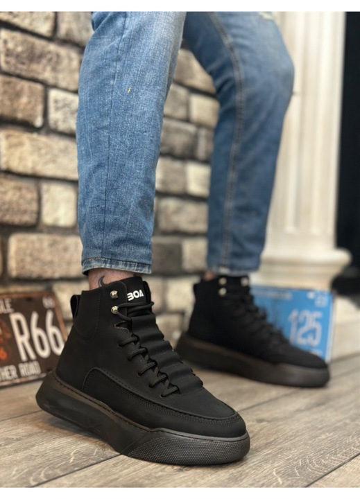 Férfi cipők, Ökológiai bőr, Base,411032, Fekete,42