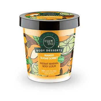 Scrub de corp Organic Shop Body Dessert Mango Sugar Sorbet Instant Renewal 450 ml Scrub de corp Organic Shop Body Dessert Mango Sugar Sorbet Instant Renewal 450 ml