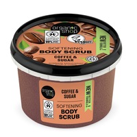 Scrub de corp delicios cu zahar si cafea Brazilian Coffee, 250 ml Organic Shop