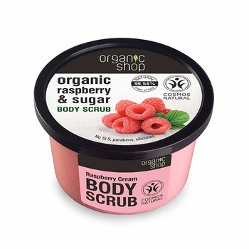 Scrub de corp Organic Shop Raspberry Cream 250 ml Scrub de corp Organic Shop Raspberry Cream 250 ml