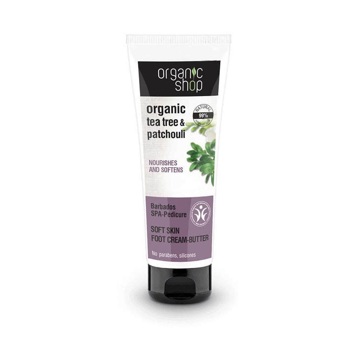Crema pentru picioare Organic Shop Barbados Spa-Pedicure 75 ml