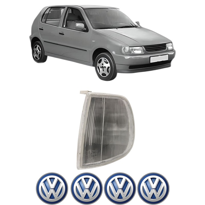 Semnalizator Fata Stanga Volkswagen POLO III (6N1) din 1994-1999, Auto, Depo, 4 Stickere auto cu Volkswagen