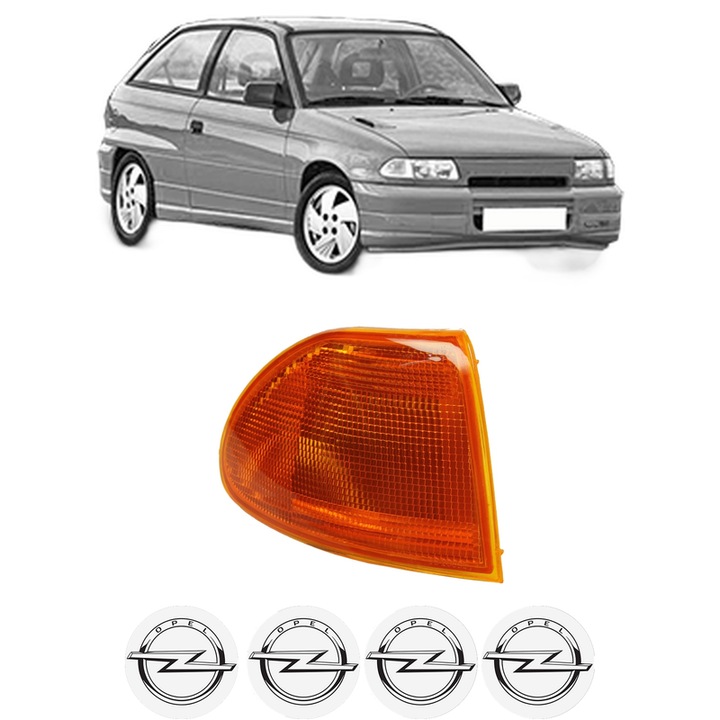 Semnalizator Fata Dreapta OPEL ASTRA F Hatchback (T92) din 1991-1998, Auto, Depo, 4 Stickere auto cu OPEL