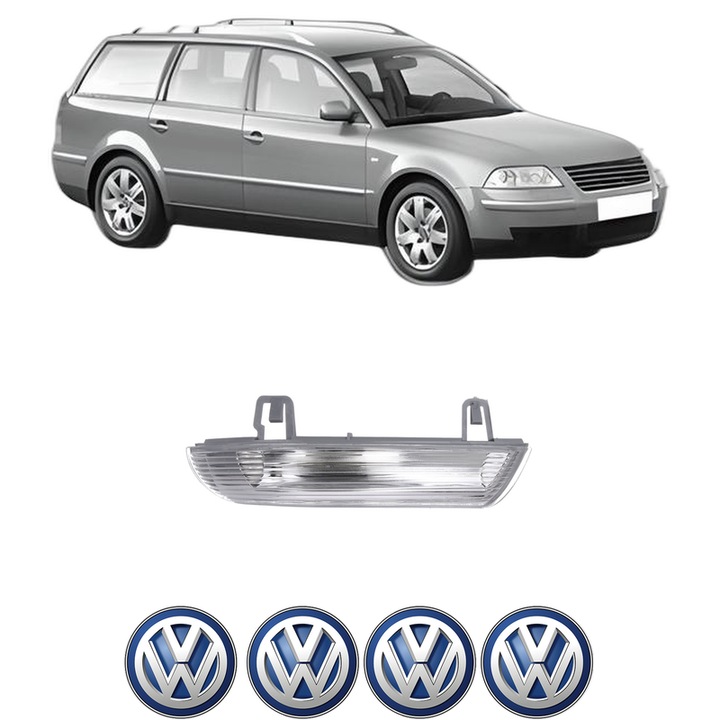 Indicator oglinda ParteaOglinda Dreapta Volkswagen PASSAT B5.5 Variant (3B6) din 2000-2005, Auto, Blic, 4 Stickere auto cu Volkswagen