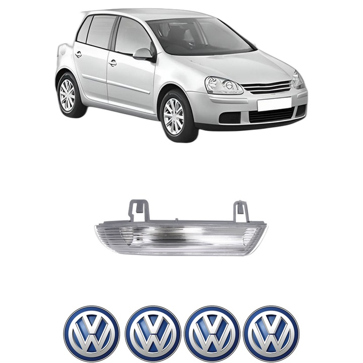 Indicator oglinda ParteaOglinda Dreapta Volkswagen GOLF V (1K1) din 2003-2009, Auto, Blic, 4 Stickere auto cu Volkswagen