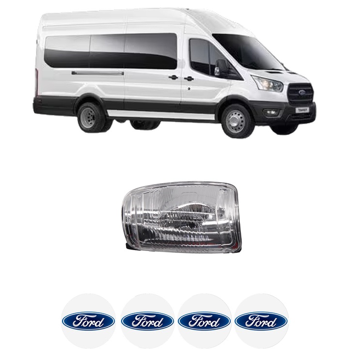 Indicator oglinda Partea Dreapta FORD TRANSIT V363 Bus (FAD, FBD) din 2013-2024, Auto, Blic, 4 Stickere auto cu FORD