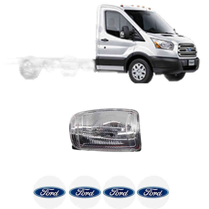 Indicator oglinda Partea Dreapta FORD TRANSIT V363 Platform/Chassis (FED, FFD) din 2013-2024, Auto, Blic, 4 Stickere auto cu FORD