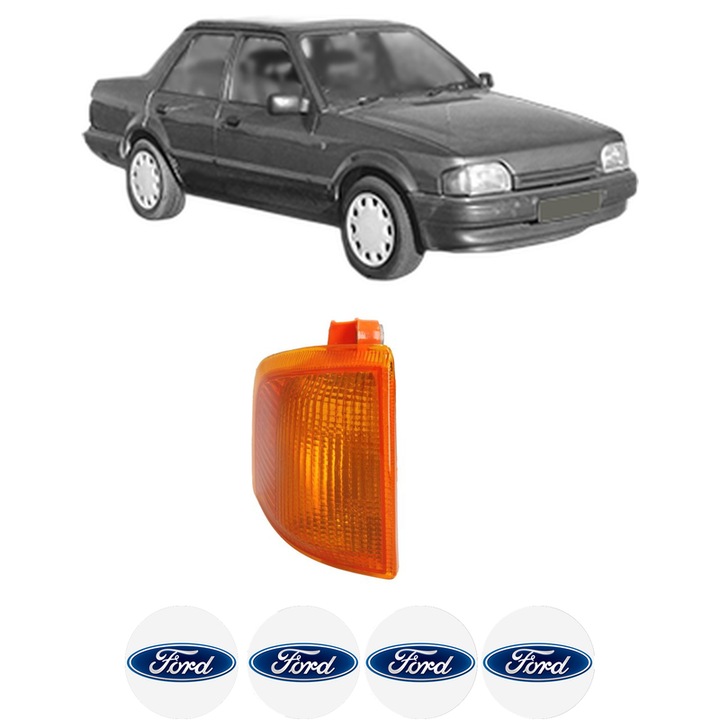 Semnalizator Fata Dreapta FORD ORION II (AFF) din 1985-1990, Auto, Depo, 4 Stickere auto cu FORD