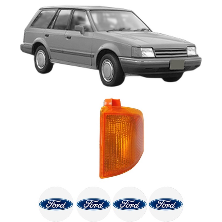Semnalizator Fata Stanga FORD ESCORT IV Turnier (AWF, AVF) din 1985-1990, Auto, Depo, 4 Stickere auto cu FORD
