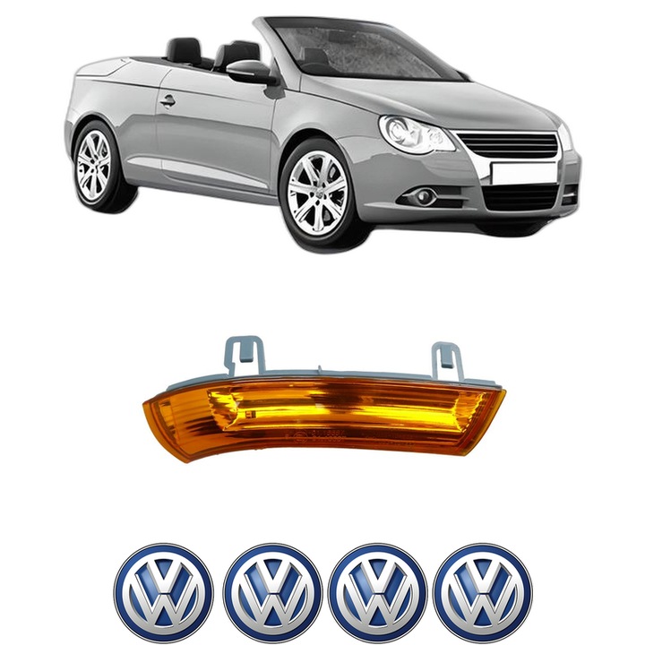 Indicator oglinda Partea Dreapta Volkswagen EOS (1F7, 1F8) din 2006-2015, Auto, Blic, 4 Stickere auto cu Volkswagen