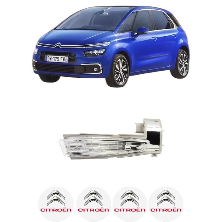 Indicator oglinda Partea Dreapta CITROEN C4 SPACETOURER (3D_) din 2018-2019, Auto, Blic, 4 Stickere auto cu CITROEN