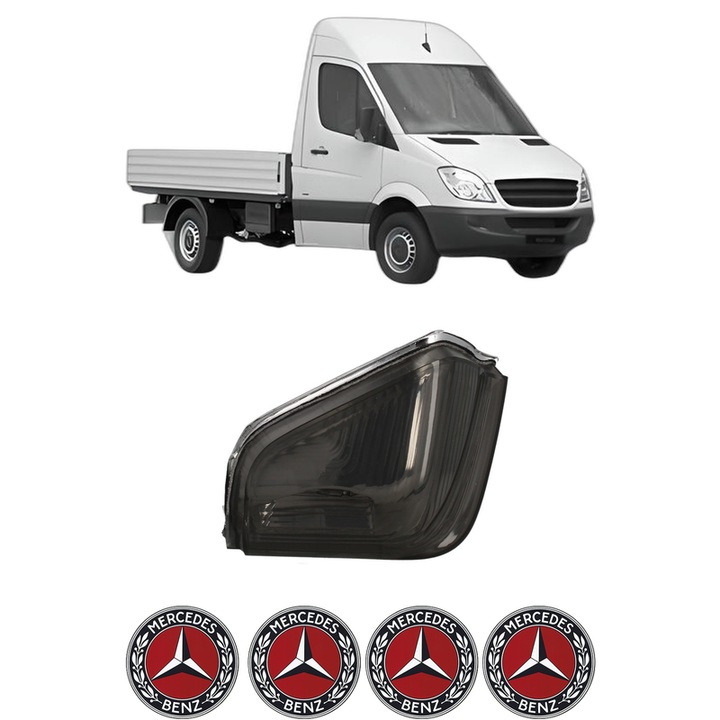 Indicator oglinda Partea Dreapta MERCEDES-BENZ SPRINTER 3, 5-t Platform/Chassis (B906) din 2006-2018, Auto, Blic, 4 Stickere auto cu MERCEDES-BENZ
