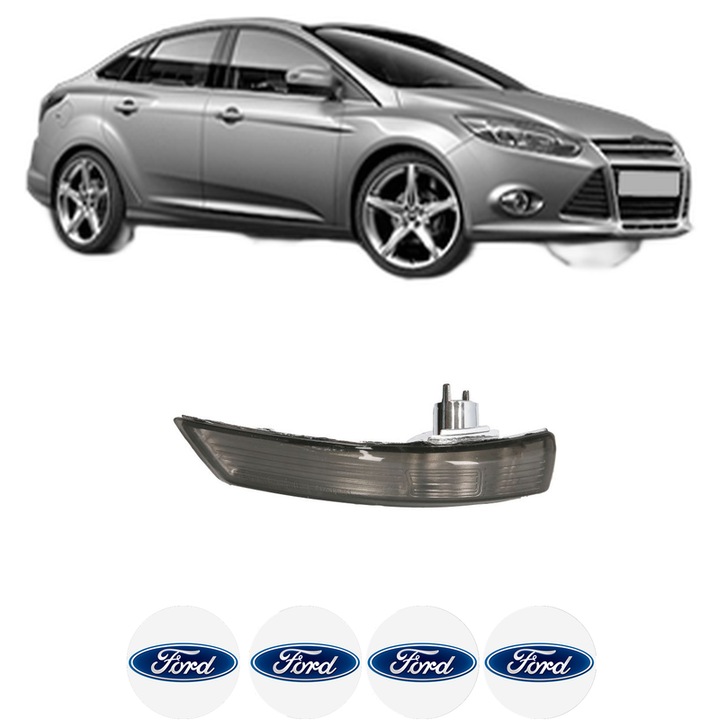 Indicator oglinda Fata Stanga FORD FOCUS III Saloon din 2010-2020, Auto, Blic, 4 Stickere auto cu FORD