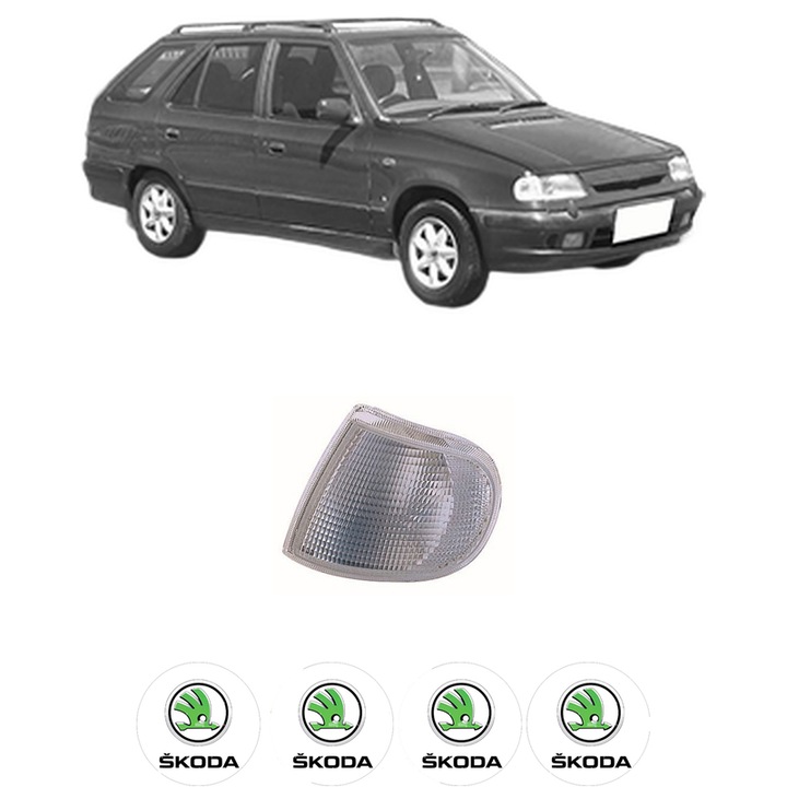 Semnalizator Fata Dreapta SKODA FELICIA I Estate (6U5) din 1995-1998, Auto, Depo, 4 Stickere auto cu SKODA