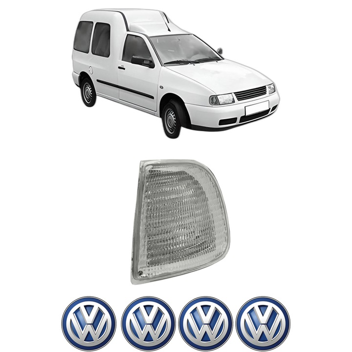 Semnalizator Fata Stanga Volkswagen CADDY II MPV (9K9B) din 1995-2004, Auto, Depo, 4 Stickere auto cu Volkswagen
