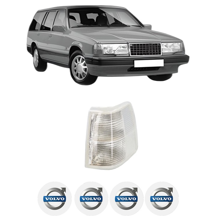 Semnalizator Fata Stanga VOLVO 940 Kombi (945) din 1990-1995, Auto, Depo, 4 Stickere auto cu VOLVO