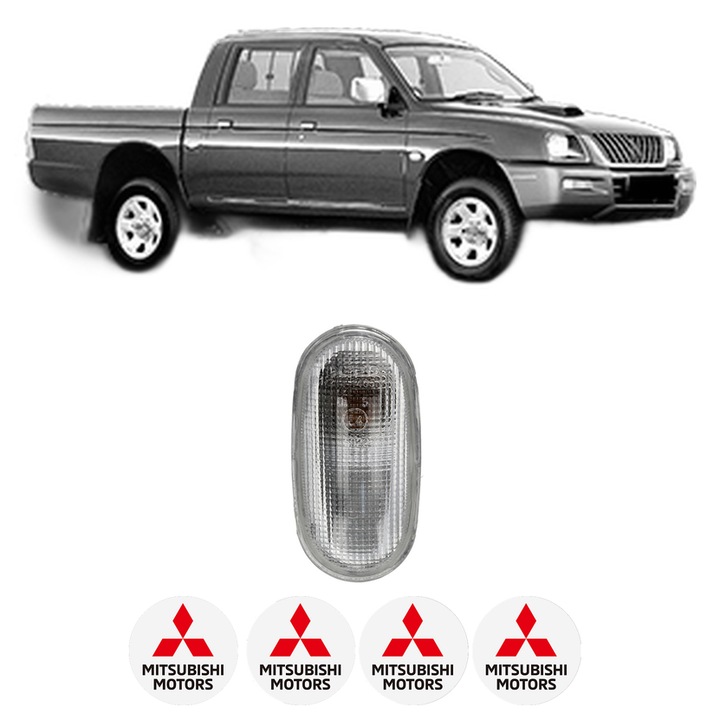Semnalizator Partea Dreapta / Stanga MITSUBISHI L200 (K7_T, K6_T, K5_T) din 1996-2007, Auto, Depo, 4 Stickere auto cu MITSUBISHI