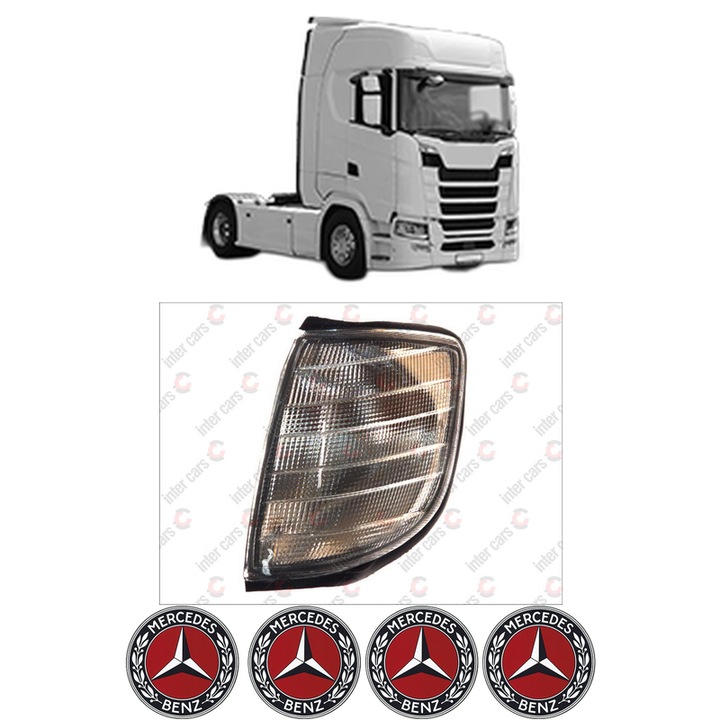 Semnalizator Fata Stanga MERCEDES-BENZ S din 1979-2013, Auto, Depo, 4 Stickere auto cu MERCEDES-BENZ