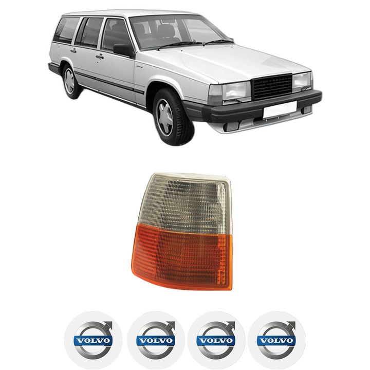 Semnalizator Fata Dreapta VOLVO 740 Kombi (745) din 1985-1992, Auto, Depo, 4 Stickere auto cu VOLVO
