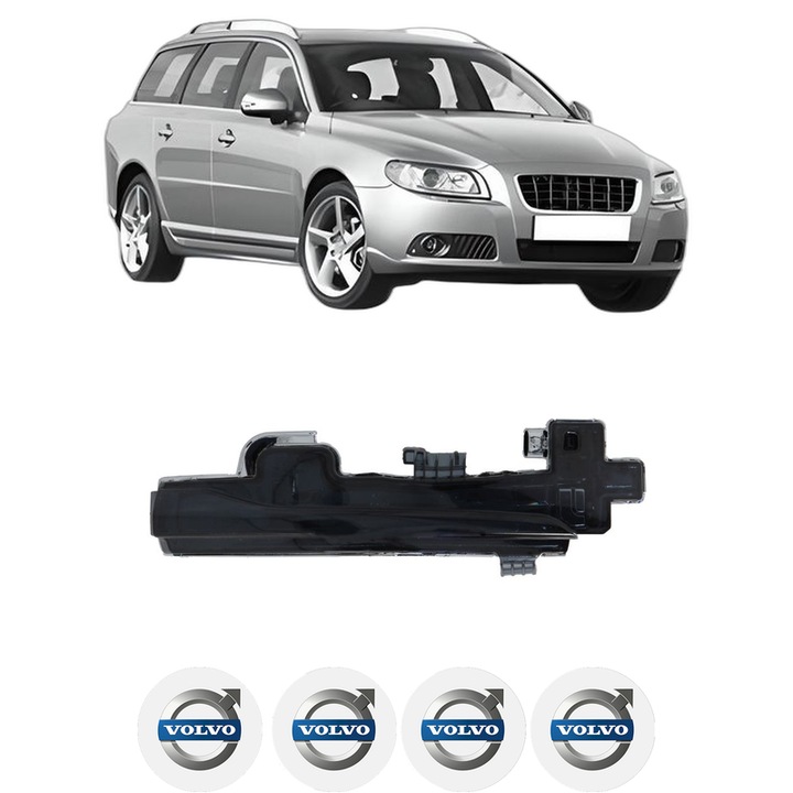 Indicator oglinda Partea Dreapta VOLVO V70 III (135) din 2007-2016, Auto, Blic, 4 Stickere auto cu VOLVO