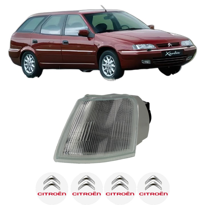 Semnalizator Fata Stanga CITROEN XANTIA Estate Van (X2_) din 1997-2003, Auto, Depo, 4 Stickere auto cu CITROEN