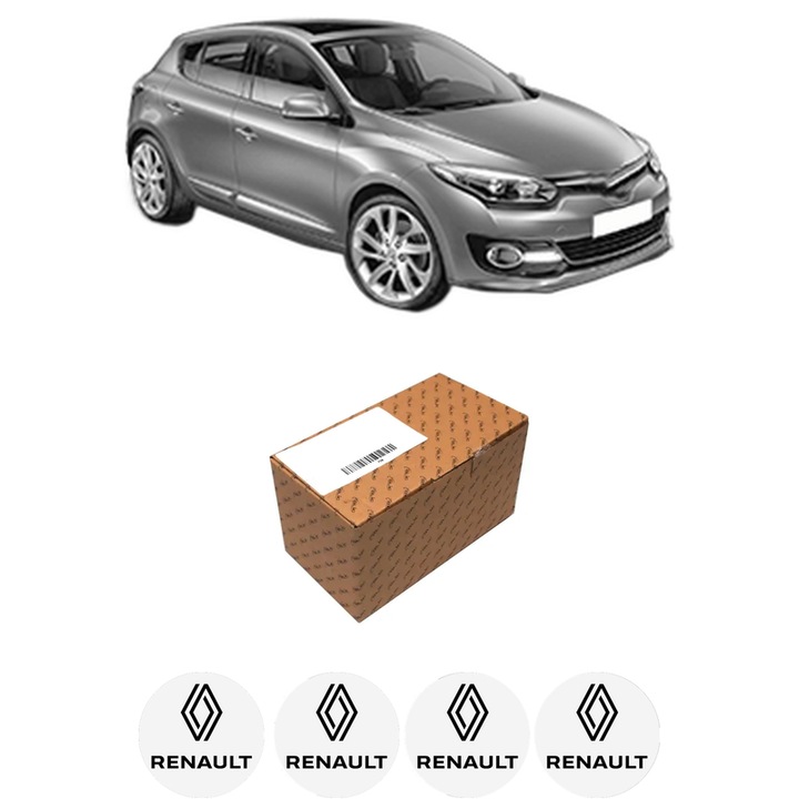 Indicator oglinda Partea Stanga RENAULT MEGANE III Hatchback (BZ0/1_, B3_) din 2008-2017, Auto, Blic, 4 Stickere auto cu RENAULT