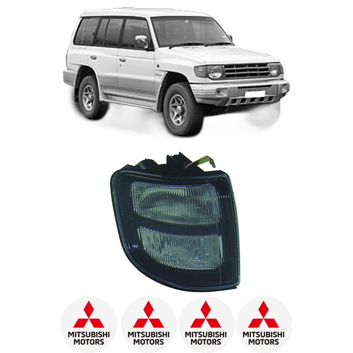 Semnalizator Fata Dreapta MITSUBISHI PAJERO II (V3_W, V2_W, V4_W, V5_W) din 1990-1999, Auto, Depo, 4 Stickere auto cu MITSUBISHI