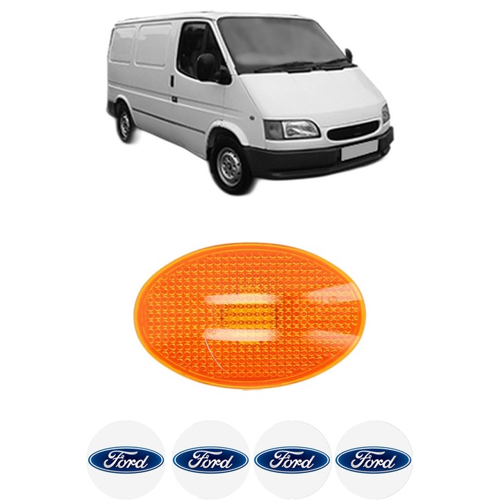 Semnalizator Partea Dreapta / Stanga FORD TRANSIT Van (E_ _) din 1991-2000, Auto, Depo, 4 Stickere auto cu FORD