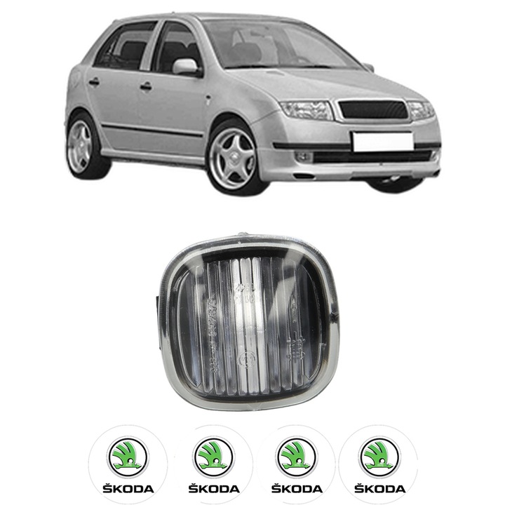 Semnalizator Partea Dreapta / Stanga SKODA FABIA I (6Y2) din 1999-2008, Auto, Blic, 4 Stickere auto cu SKODA