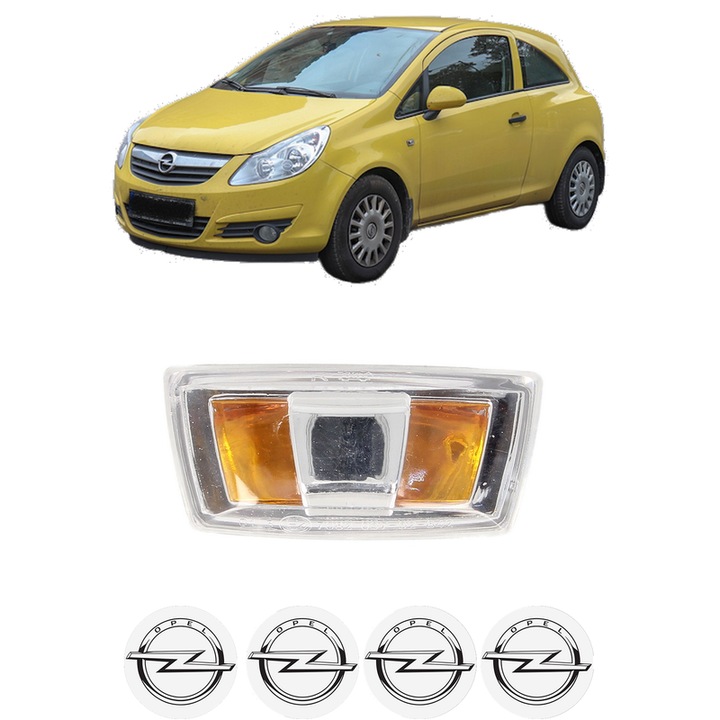 Semnalizator Partea Dreapta OPEL CORSA D Hatchback Van (S07) din 2006-2014, Auto, Blic, 4 Stickere auto cu OPEL