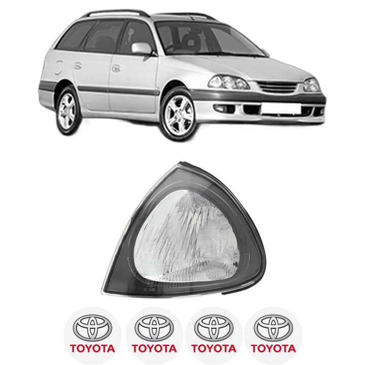Semnalizator Fata Stanga TOYOTA AVENSIS Estate (_T22_) din 1997-2003, Auto, Depo, 4 Stickere auto cu TOYOTA