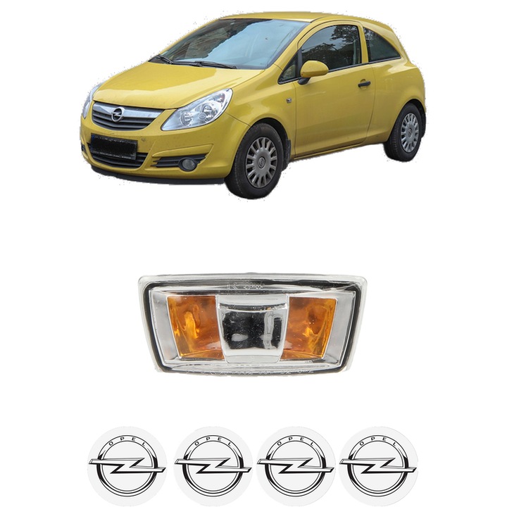 Semnalizator Partea Dreapta OPEL CORSA D Hatchback Van (S07) din 2006-2014, Auto, Blic, 4 Stickere auto cu OPEL