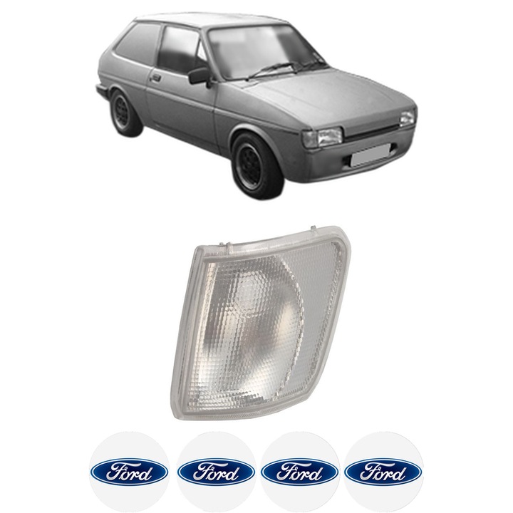 Semnalizator Fata Stanga FORD FIESTA Hatchback Van (FVD) din 1989-1995, Auto, Depo, 4 Stickere auto cu FORD