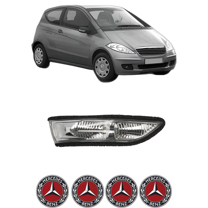Semnalizator Partea Dreapta MERCEDES-BENZ A-CLASS (W169) din 2004-2012, Auto, Blic, 4 Stickere auto cu MERCEDES-BENZ