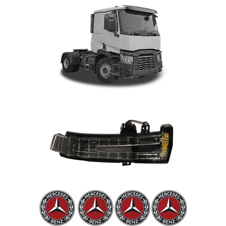 Semnalizator Partea Dreapta MERCEDES-BENZ C din 1993-2013, Auto, Blic, 4 Stickere auto cu MERCEDES-BENZ