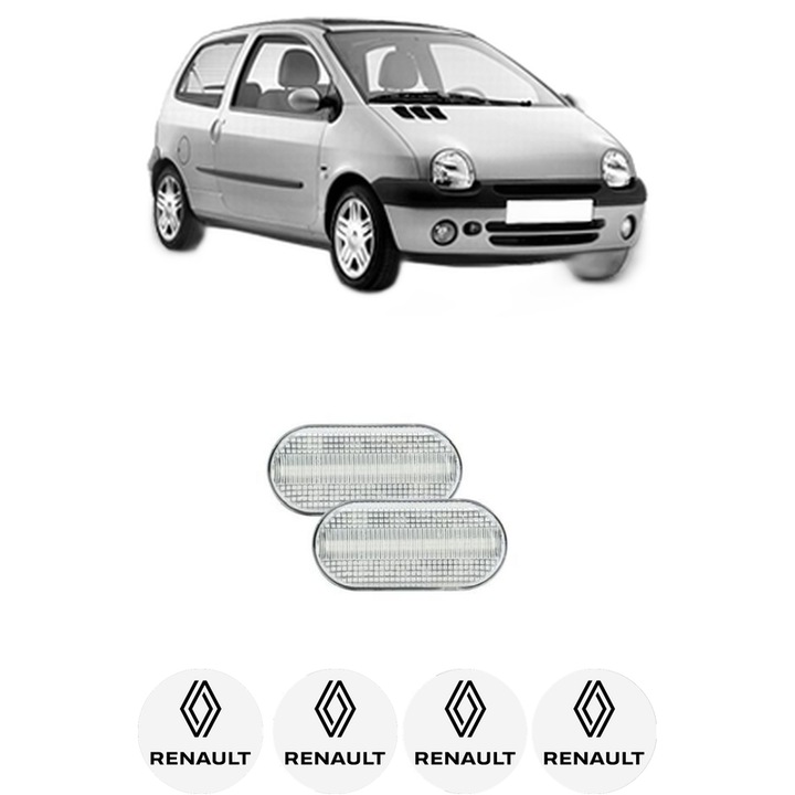Semnalizator Partea Dreapta / Stanga RENAULT TWINGO I (C06_) din 1993-2007, Auto, Blic, 4 Stickere auto cu RENAULT